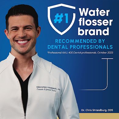 Waterpik Ultra Water Flosser with 5 Tips & 10 Pressure Settings