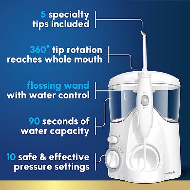 Waterpik Ultra Water Flosser with 5 Tips & 10 Pressure Settings