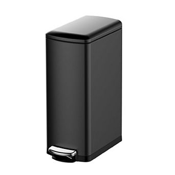 30 L Kitchen Step Trash Can, 8 Gallon Narrow Stainless Steel Waste Bin with Soft-Close Lid