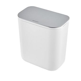 2.4 Gallon Hanging Trash Can with Stainless Steel Lid, Under Sink Compost Bin