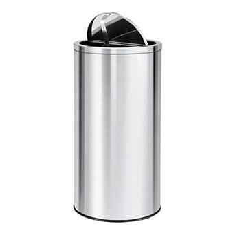 18.5 Gallon (70L) Stainless Steel Trash Can with Swing Lid, Removable Inner Bucket