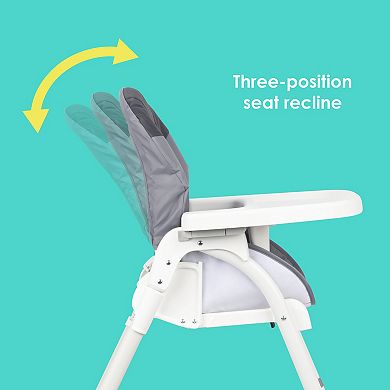 Baby Trend Flat Fold High Chair with Three-Position Seat Recline