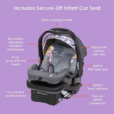 Baby Trend EZ Ride SE Travel System with Secure-Lift Infant Car Seat