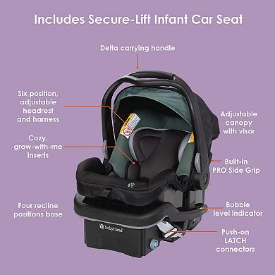 Baby Trend EZ Ride SE Travel System and Secure-Lift Infant Car Seat