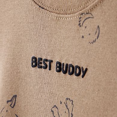 Baby Carter's 2-Piece Best Buddy Dog Print Bodysuit & Pants Set