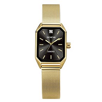 Geneva Women's Stainless Steel Diamond Accent Bracelet Watch - KLD5473GD
