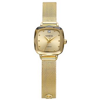 Geneva Women's Stainless Steel Diamond Accent Watch - KLD5427