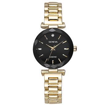 Geneva Women's Gold Tone Stainless Steel Diamond Accent Bracelet Watch - KLD0005GD