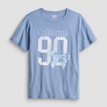 Girls 7-16 SO® Adaptive Oversized Graphic Tee