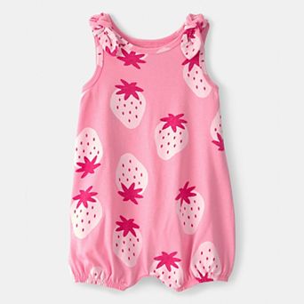 Baby Girl Carter's Strawberry Sleeveless Romper
