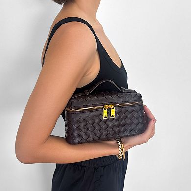 Adornia Woven Top Handle Bag