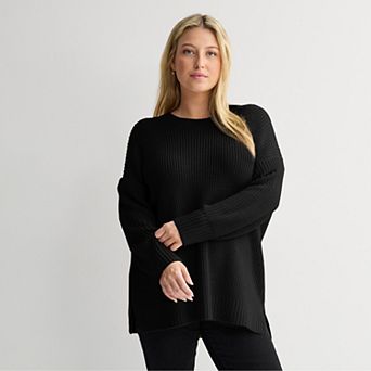 Juniors' Plus Size SO® Essential Crew Sweater