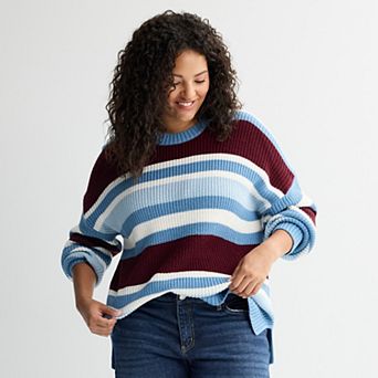Juniors' Plus Size SO® Essential Crew Sweater