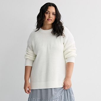 Juniors' Plus Size SO® Essential Crew Sweater