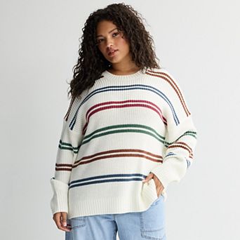 Juniors' Plus Size SO® Essential Crew Sweater