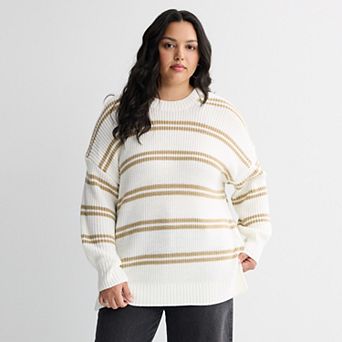 Juniors' Plus Size SO® Essential Crew Sweater