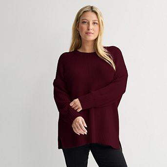 Juniors' Plus Size SO® Essential Crew Sweater