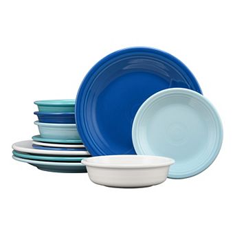 Fiesta Classic Rim 12 pc Dinnerware Set