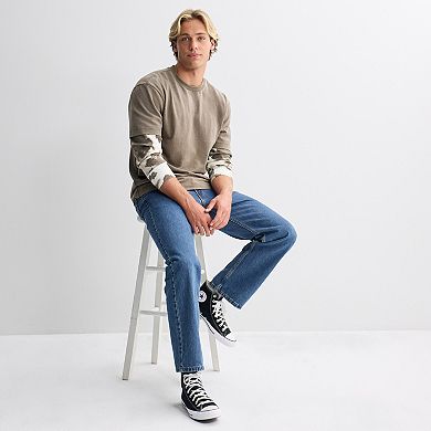 Men's Hollywood Jersey Tee with Thermal Sleeve