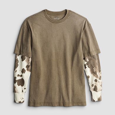Men's Hollywood Jersey Tee with Thermal Sleeve