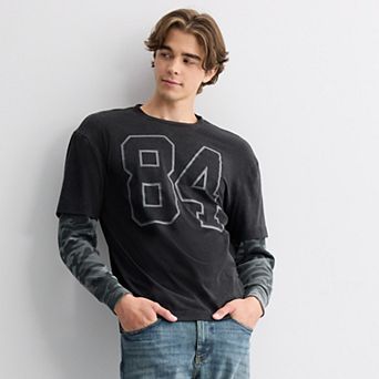 Men's Hollywood Jersey Tee with Thermal Sleeve