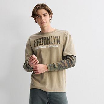 Men's Hollywood Jersey Tee with Thermal Sleeve