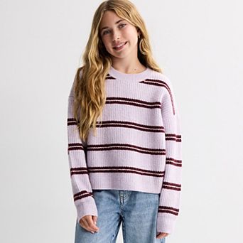 Girls 6-20 SO® Stripe Sweater in Regular & Plus Size