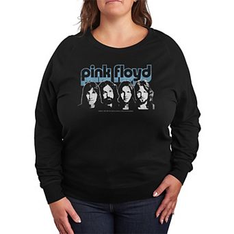 Plus Size Pink Floyd Retro Band French Terry Long Sleeve Tee