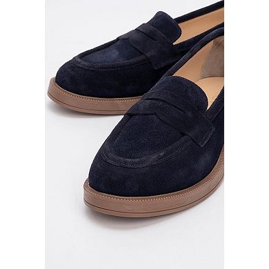 Bree Platform Penny Leather Loafer