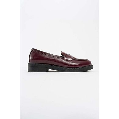 Bree Platform Penny Leather Loafer
