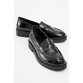 Bree Platform Penny Leather Loafer