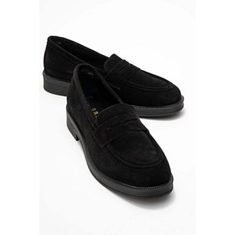 Bree Platform Penny Leather Loafer