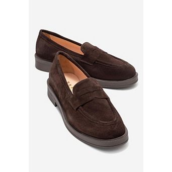 Bree Platform Penny Leather Loafer