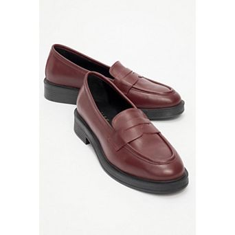 Bree Platform Penny Leather Loafer
