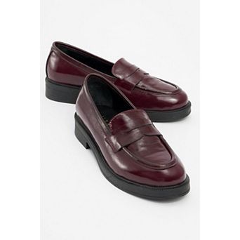 Bree Platform Penny Leather Loafer