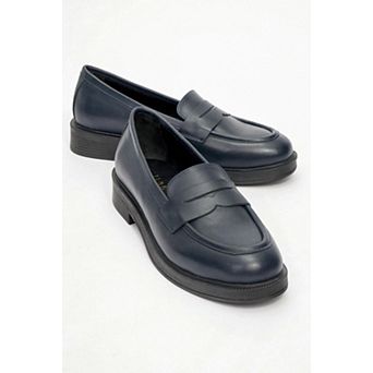 Bree Platform Penny Leather Loafer