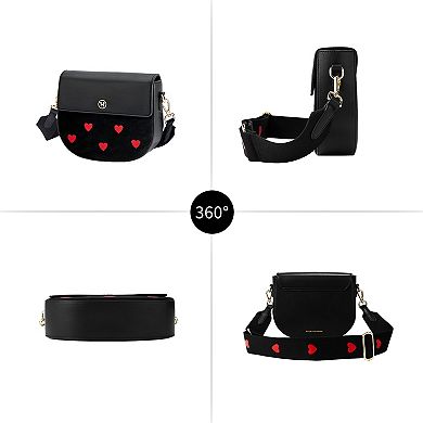 Embroidered Victoria Hyde Love heart Party Small Satchel Crossbody