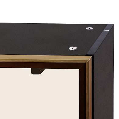 Yanmen Black 23.6-in. Up-Flip Door Wall-Mounted Storage Cabinet