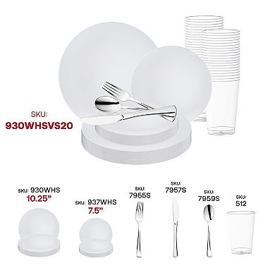 Organic Plastic Wedding Value Sets - 30 Sets