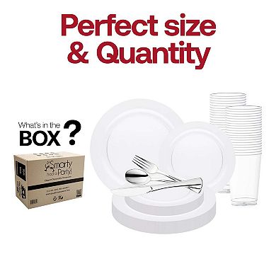 Economy Round Plastic Wedding Set - 30 Sets