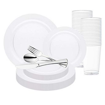 Economy Round Plastic Wedding Set - 30 Sets
