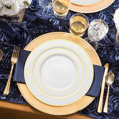 Elegant Edge Rim Plastic Wedding Value Sets - 30 Sets