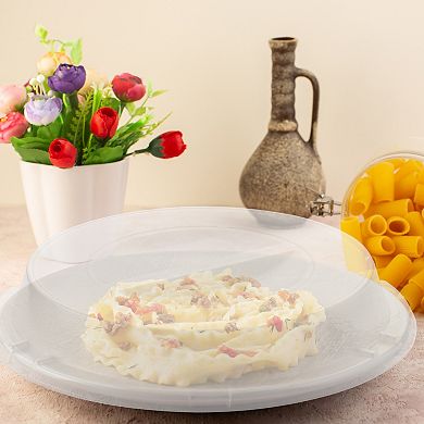 9" Clear Round Plate HIPS Dome Short Lids - 500 pcs