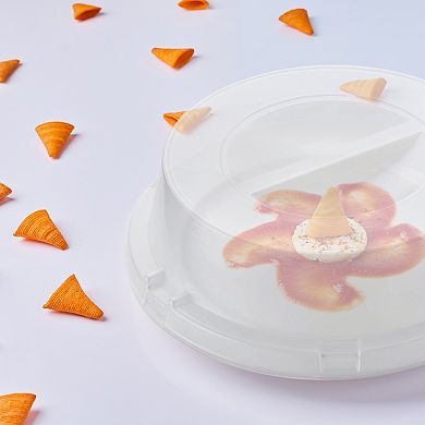 9" Clear Round Plate HIPS Dome Short Lids - 500 pcs