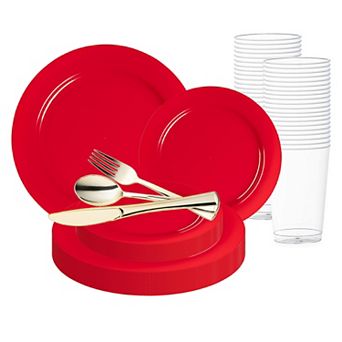 Holiday Round Plastic Wedding Set 30 Sets