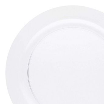9" Economy Round Plastic Buffet Plates - 120 pc
