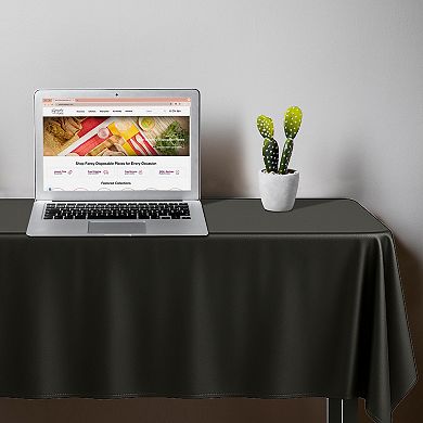54" x 108" Rectangular Plastic Tablecloths - 96 pcs