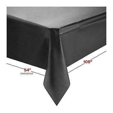 54" x 108" Rectangular Plastic Tablecloths - 96 pcs