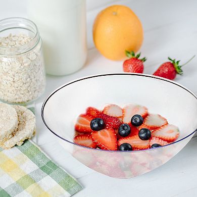 32 oz Organic Round Plastic Serving Bowls - 60 pcs