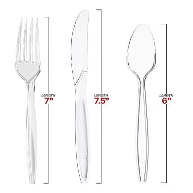 Disposable Plastic Cutlery Set 1000 Sets